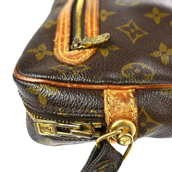 409241BT (L3) Louis Vuitton Clutch Bag Dragonne GM Brown Monogram - Picture 3 of 10